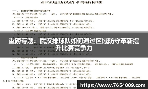 重磅专题：武汉排球队如何通过区域防守革新提升比赛竞争力