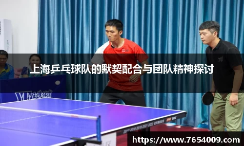 上海乒乓球队的默契配合与团队精神探讨